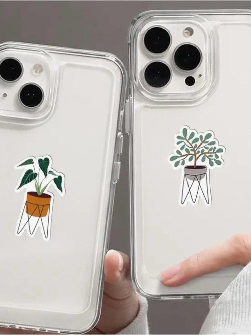 44 Potted Green Plants Stickers Cactus Succulents - Picture 9 of 10